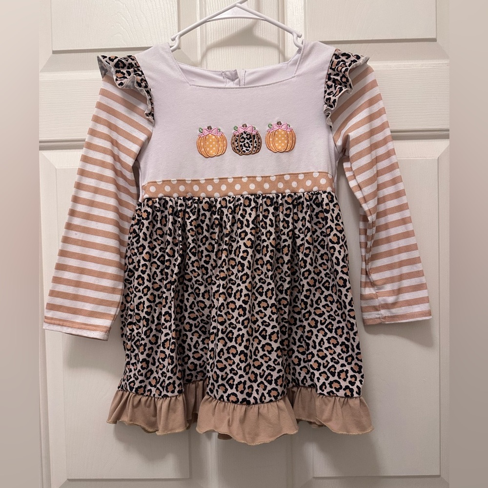 Honey Bean Fall Pumpkin Dress. Size 7